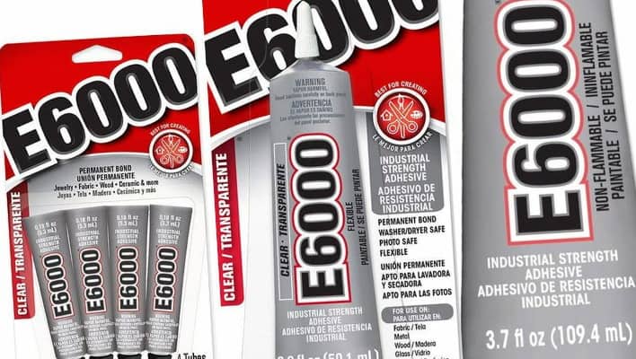 how to remove e6000 glue from fabric
